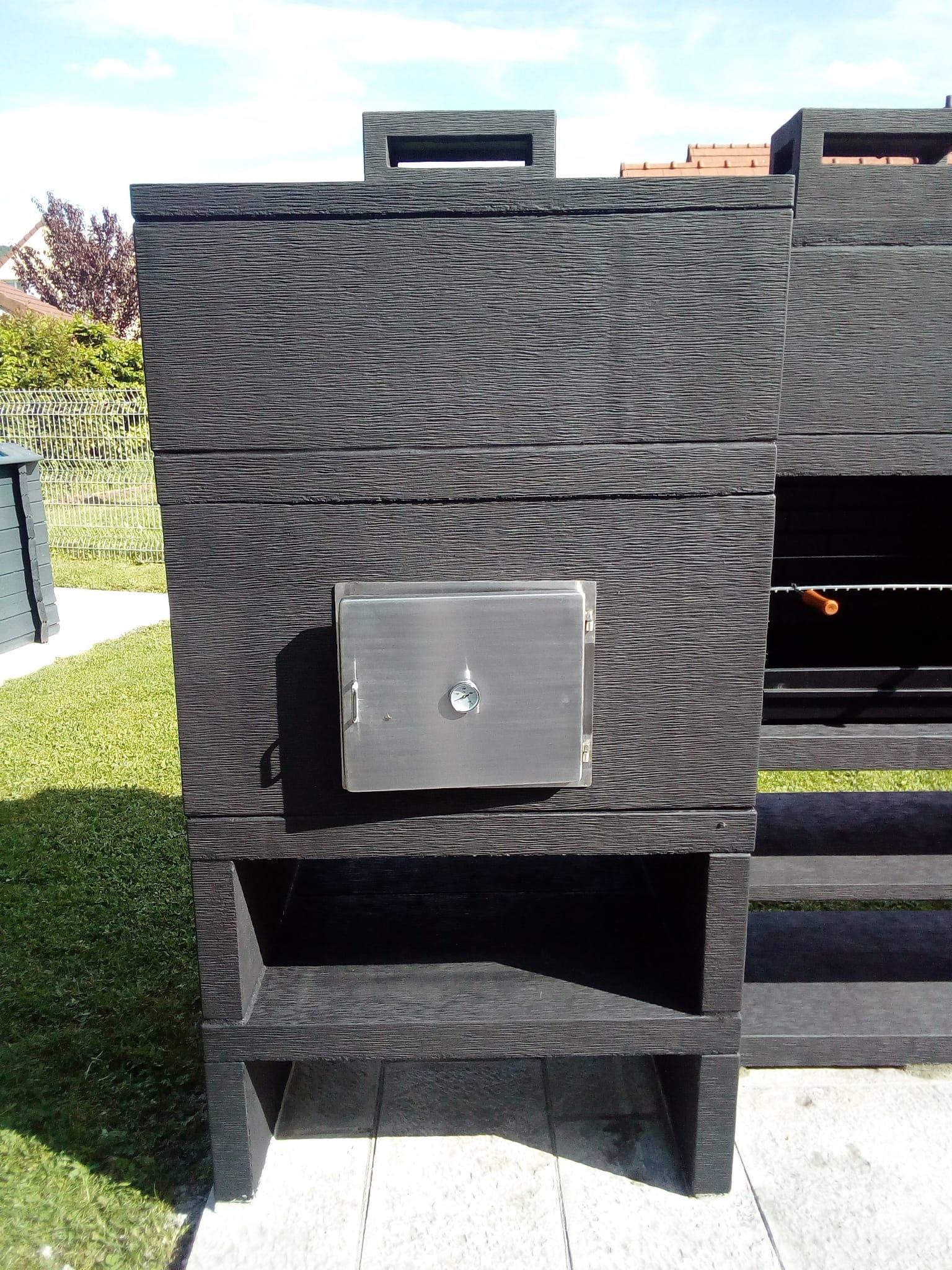 Linea 30F – Cuisine extérieure modulaire avec Four Ø80 cm, Grill 60 cm & module évier (optionnel)