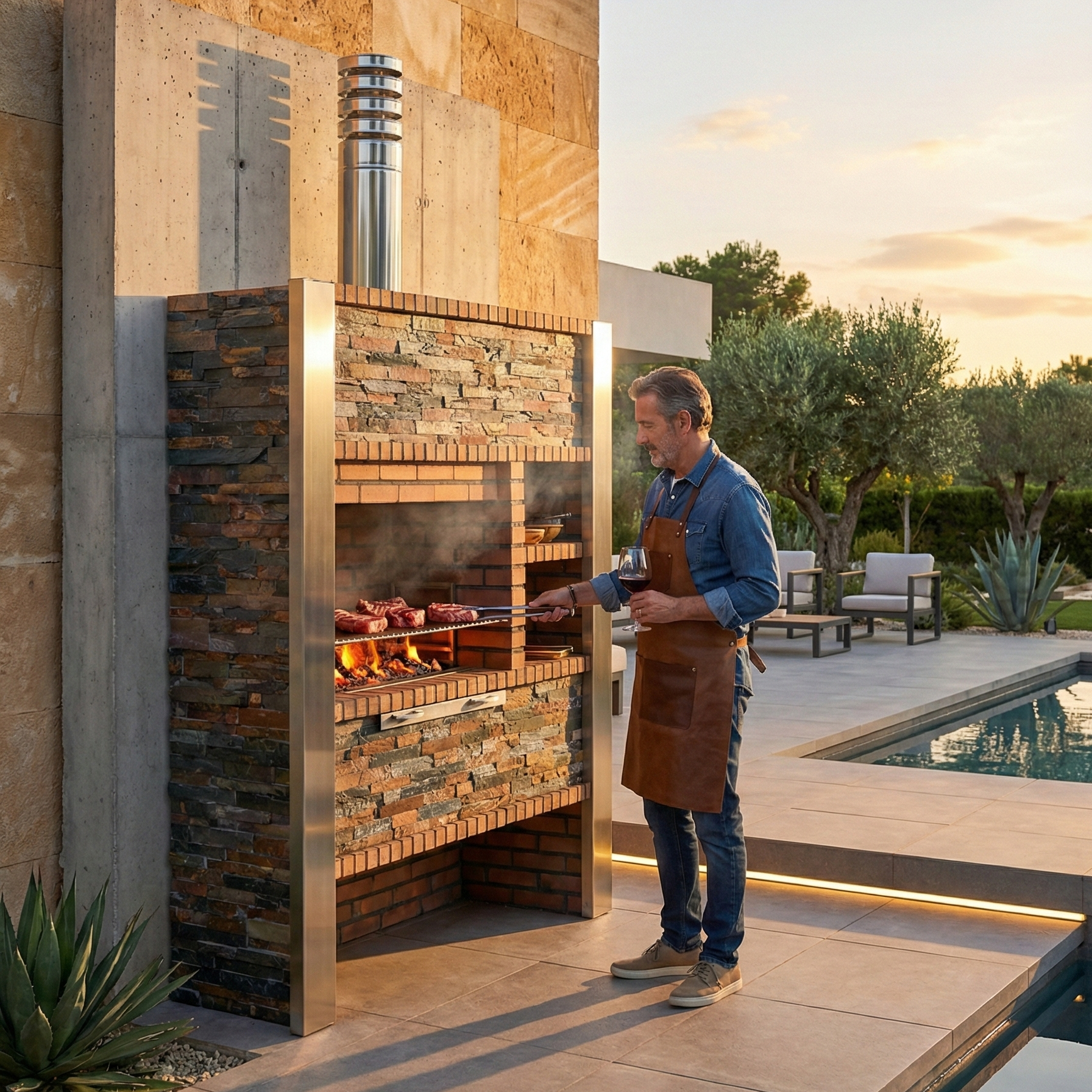 A faire un barbecue sur le inoxa 403