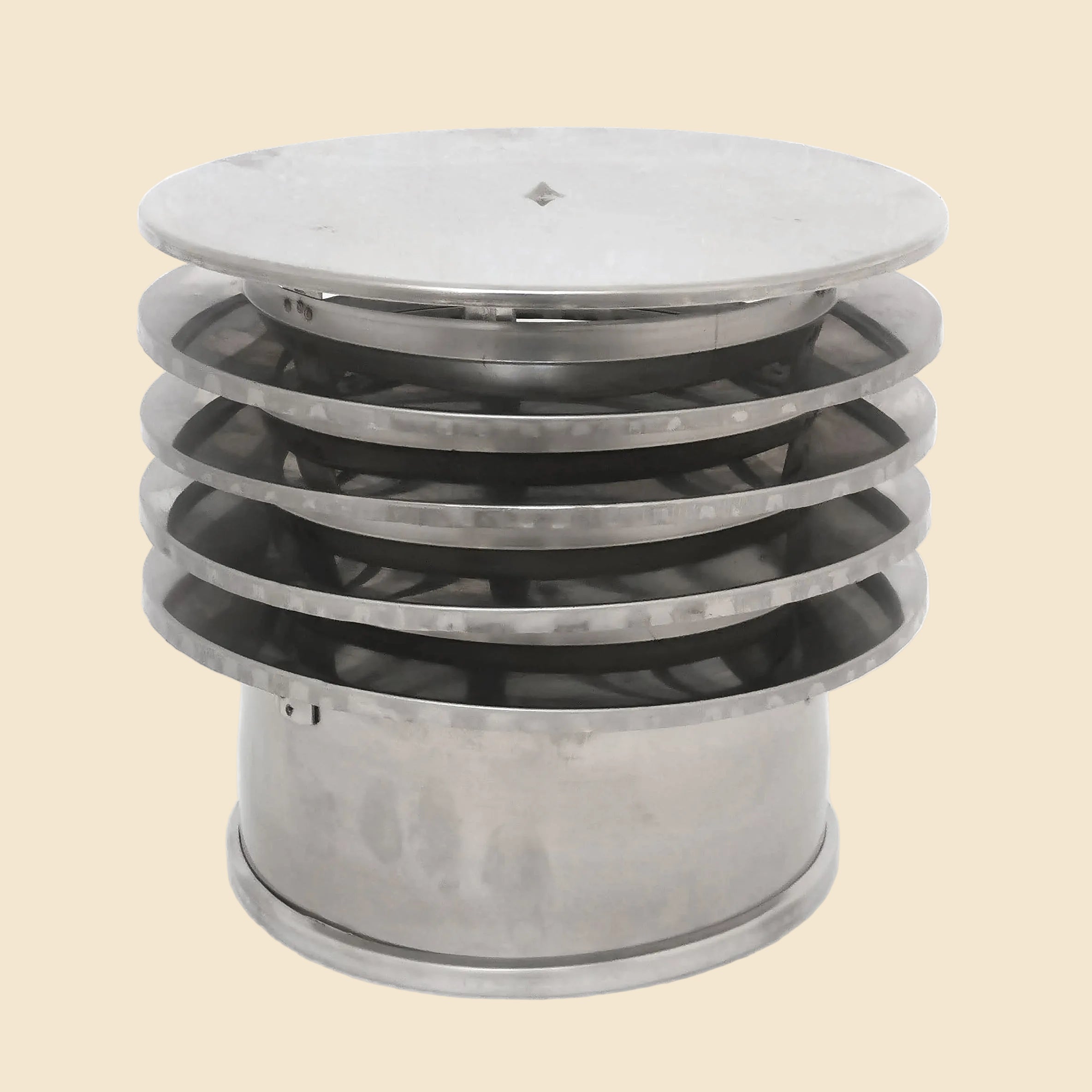 Chapeaux de cheminée inox Ø 200 mm – Simple / Girandole / Saturne