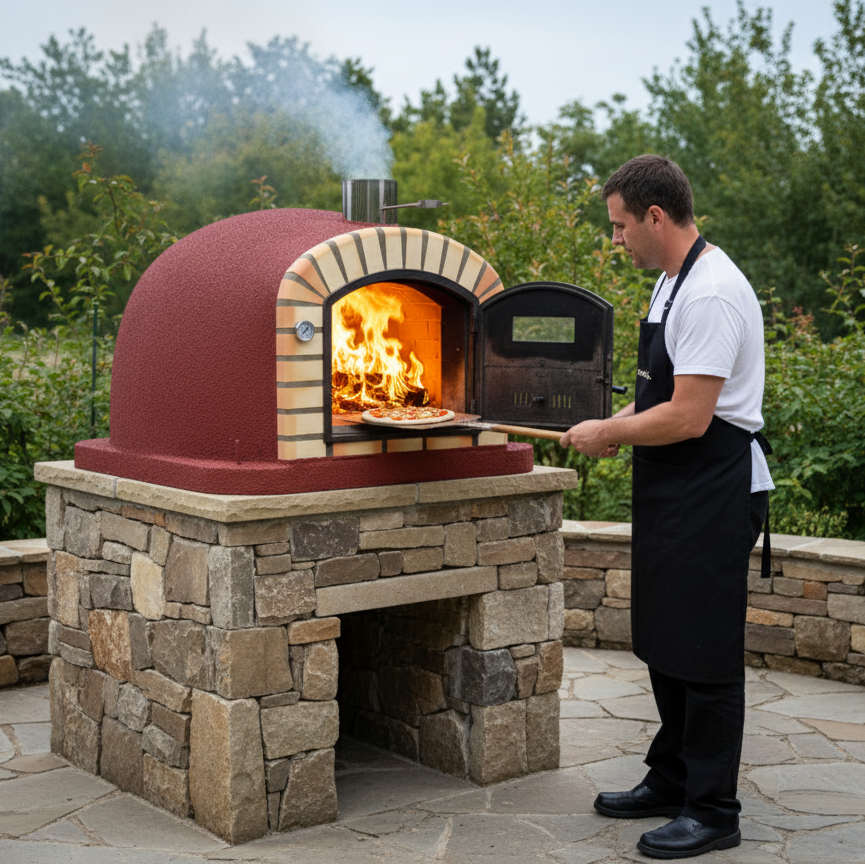 Four à Bois Maestro 110 cm – Four à Pizza et Pain Professionnel