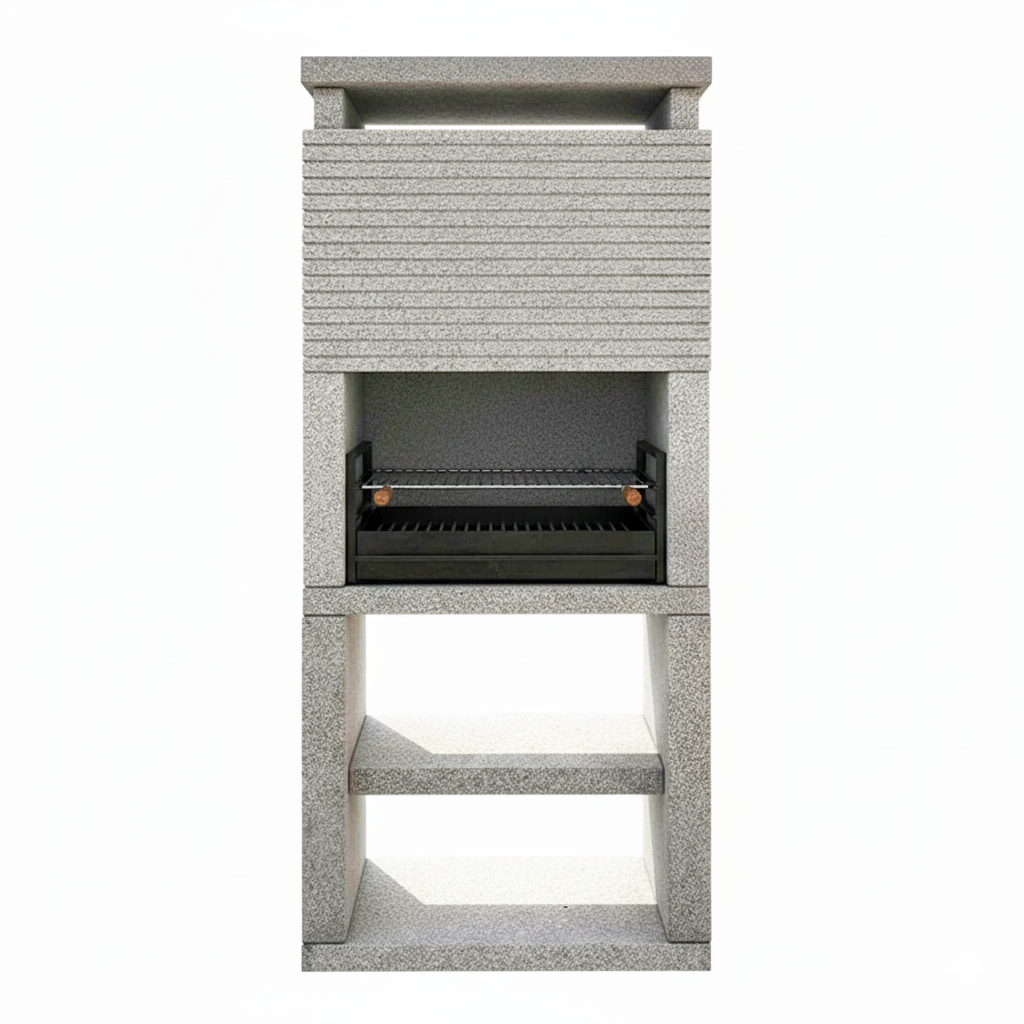 Granito 82 – Barbacoa de granito moderna 90×60×230 cm
