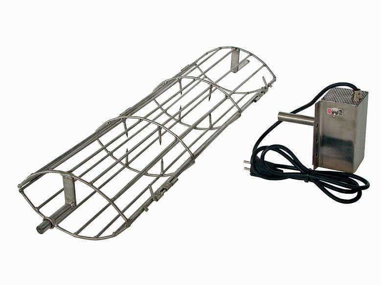 Rôtissoire Cochon de Lait Inox + Moteur Électrique (pour barbecues Terracotto/Rustika/Nexa/Inoxa)
