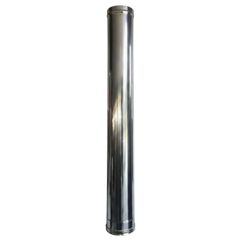 Tube cheminée inox 1 m – Ø140 (standard) ou Ø190 (isolé) – Four à bois