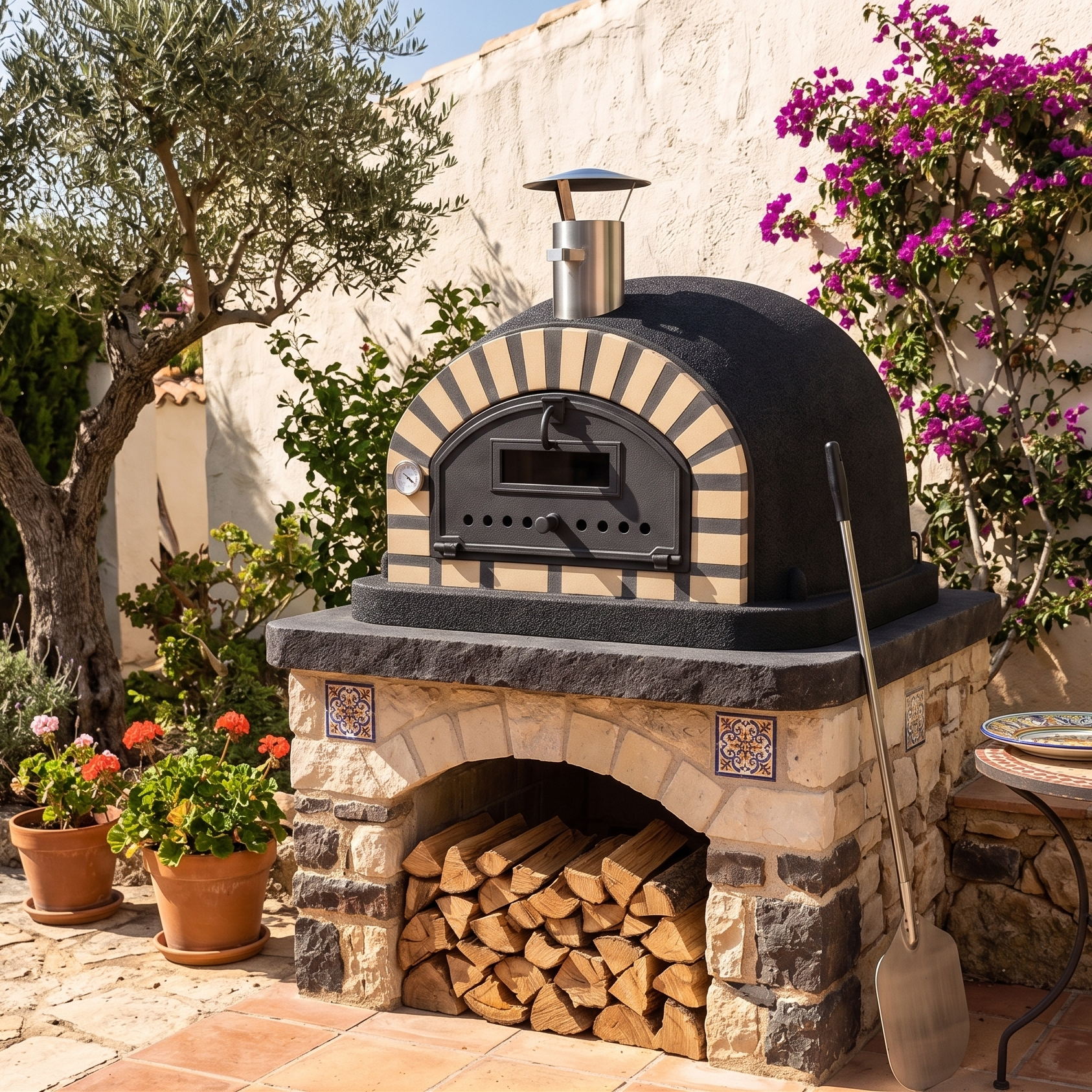 Horno de leña Vesuvio 100 cm – Horno de pizza auténtico