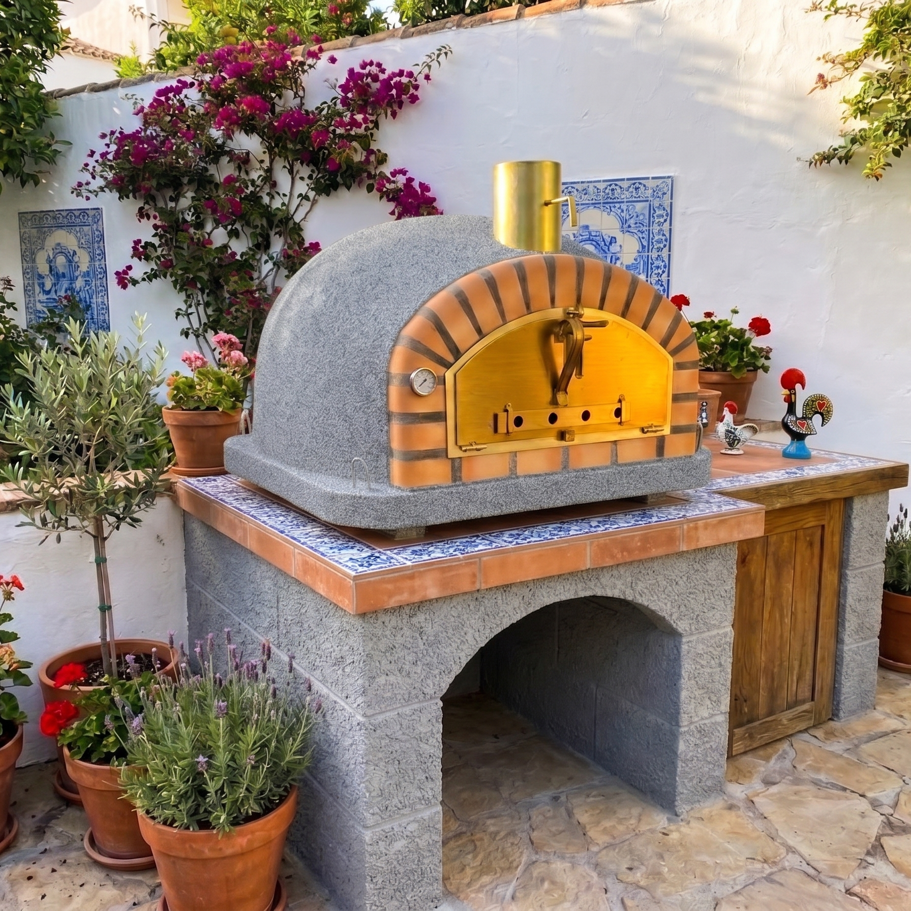 Horno de leña Vesuvio 100 cm – Horno de pizza auténtico