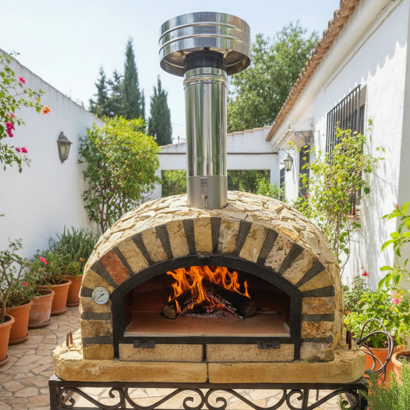 ROCCA Wood Oven – Natural Stone | Premium Collection