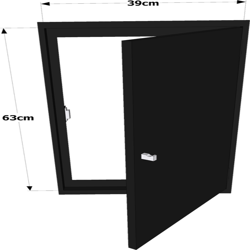 Porte pour Modules Linea – Acier Laqué (Noir/Blanc/Marron/Beige)