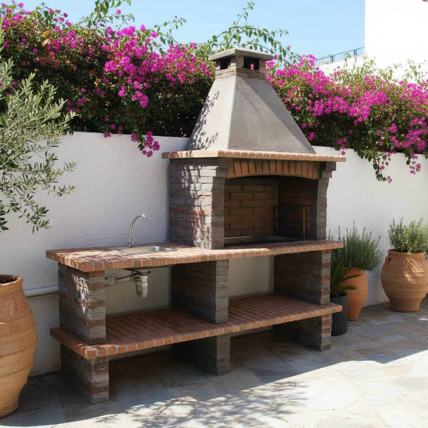 Barbecue en Pierre Rivieira XL 422 – Avec Module & Évier Inox