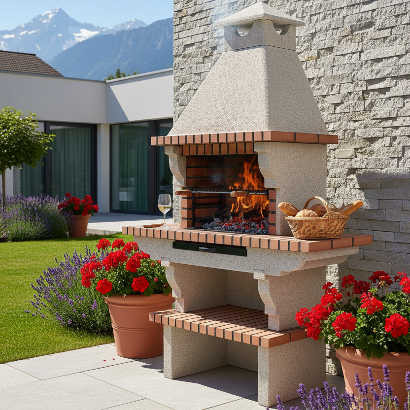 Barbecue en Brique TerraCotto 106 – Rustique et Savoir Faire