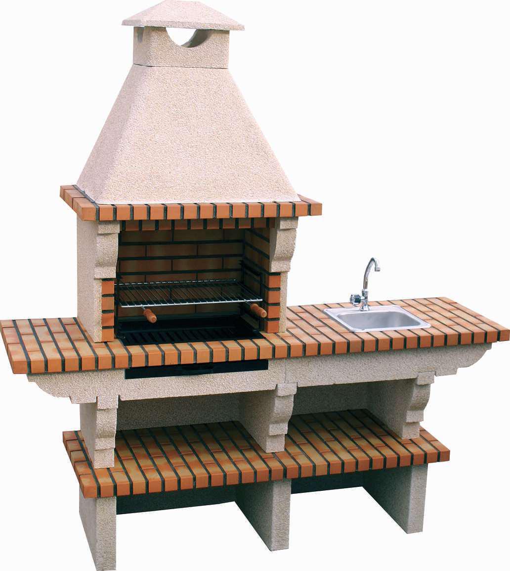 Barbecue en Brique TerraCotto 121 – Avec Évier Inox & Table