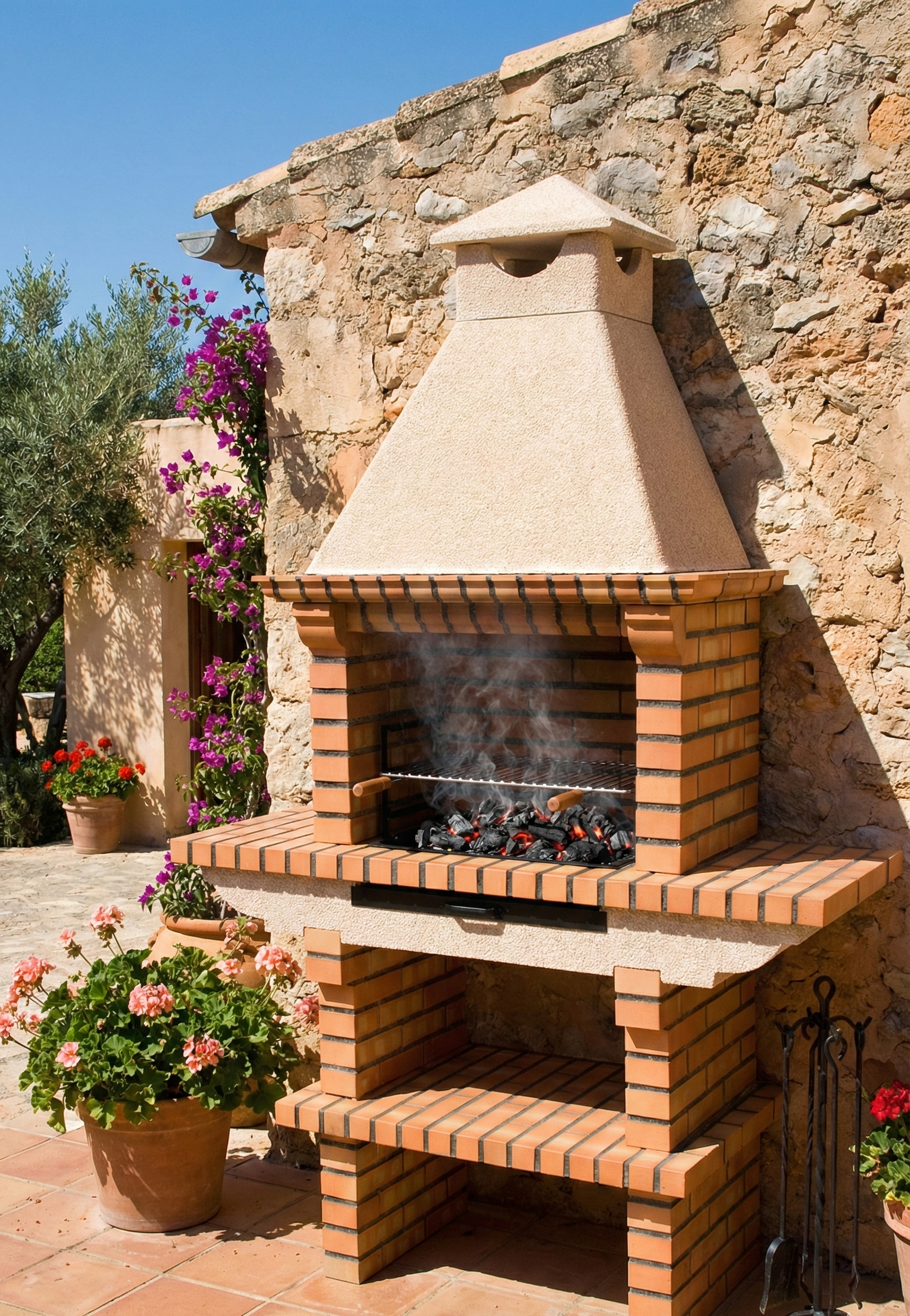 Barbacoa de Ladrillo TerraCotto 108 – Modelo Tradicional Premium