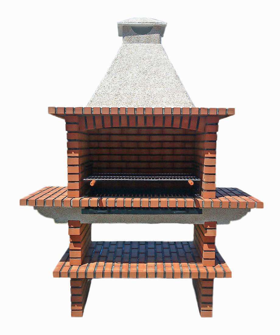 Barbecue en Brique TerraCotto 173 – Grand Foyer 100×60 cm