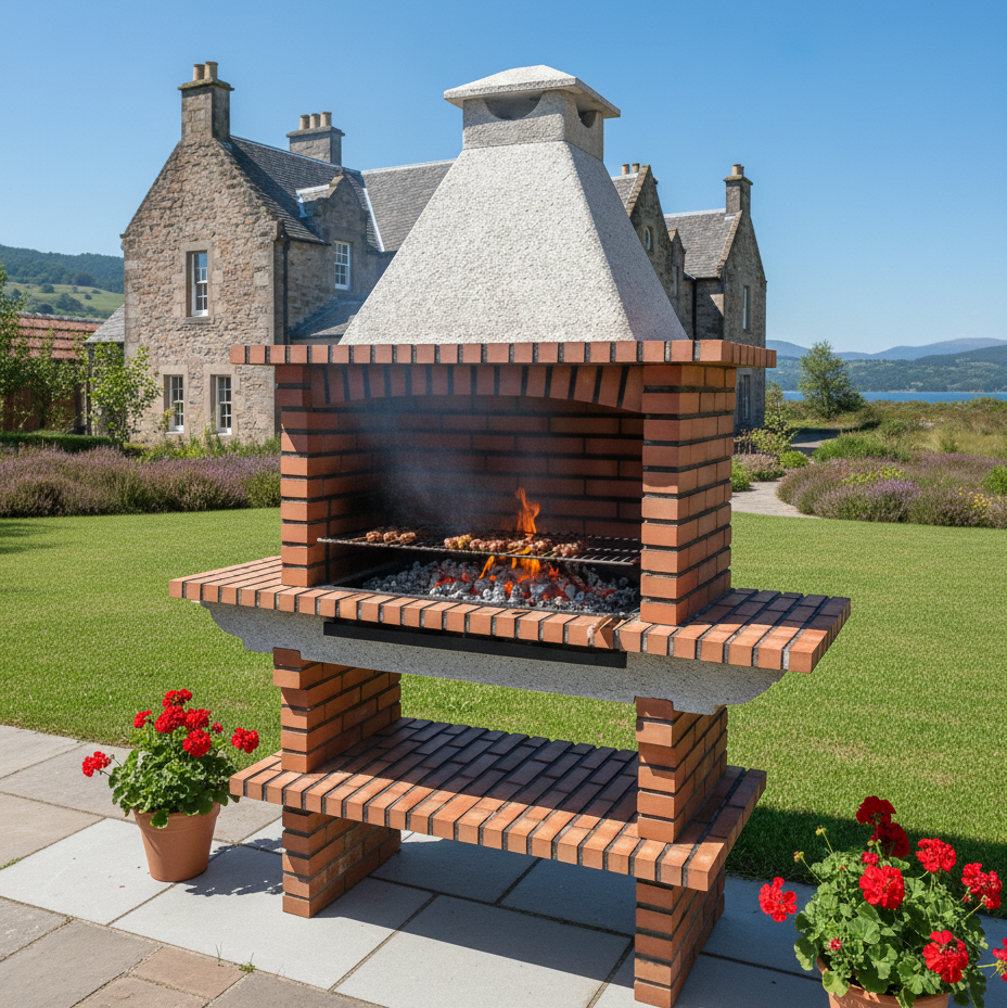 Barbecue en Brique TerraCotto 173 – Grand Foyer 100×60 cm