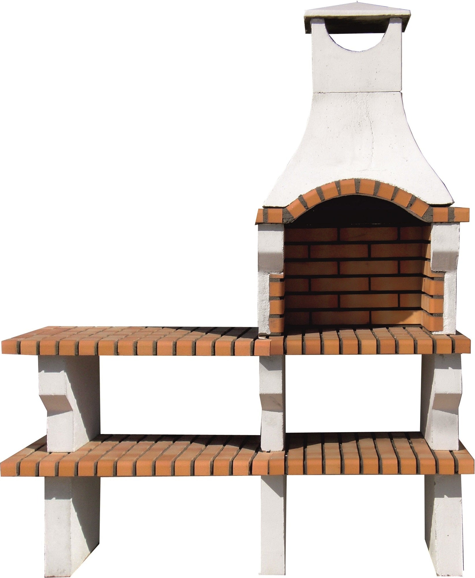 Lusitania 94 – Barbecue en pierre reconstituée avec plan de travail (évier en option)