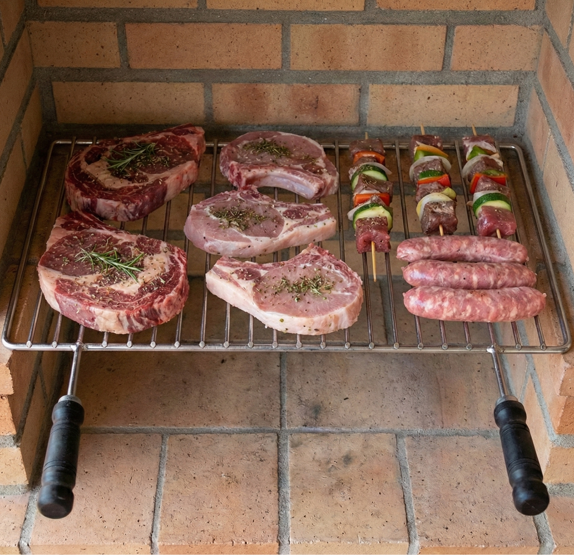 Grille de cuisson Linea – Acier ou Inox – 58×38 & 78×38 cm (Achat seul)