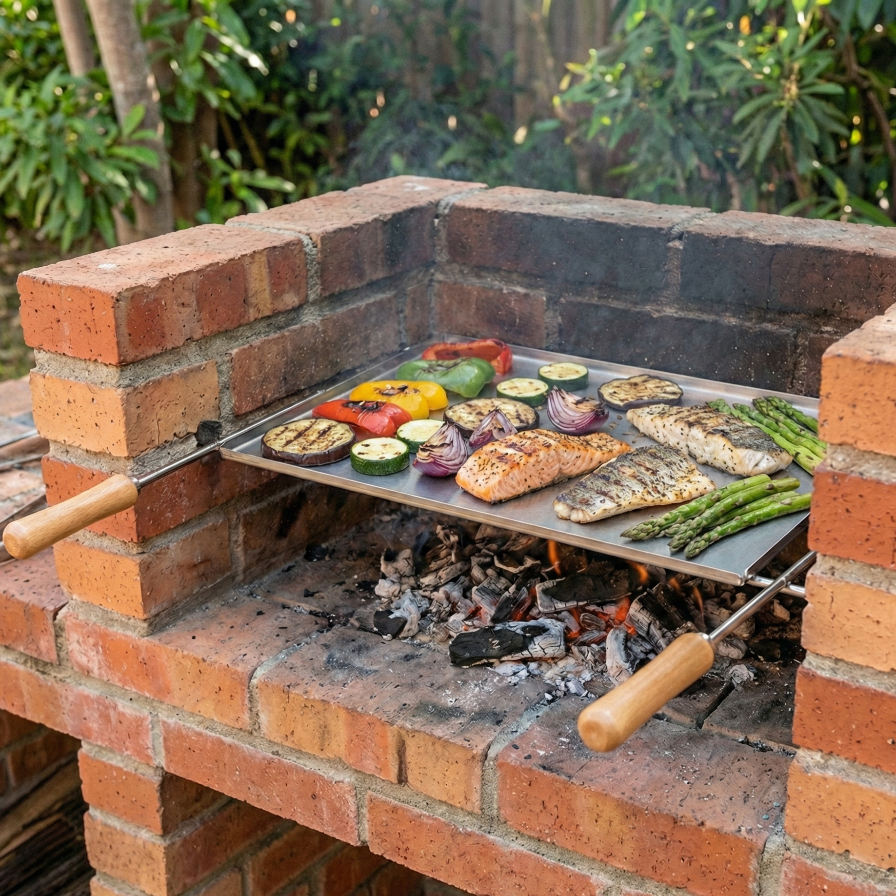 Grille Plancha Inox Linea – 58×38 ou 78×38 cm – Accessoire Officiel 🔥🍳