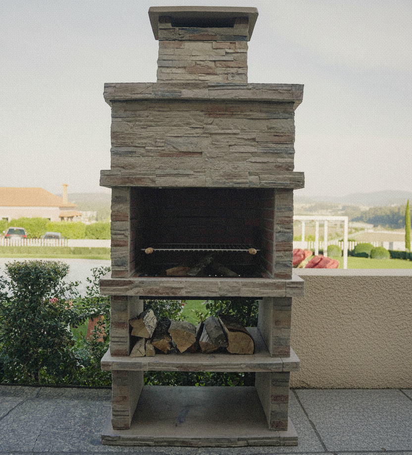 Barbecue en Pierre Reconstituée – Rocca 460 – Marron ou Gris