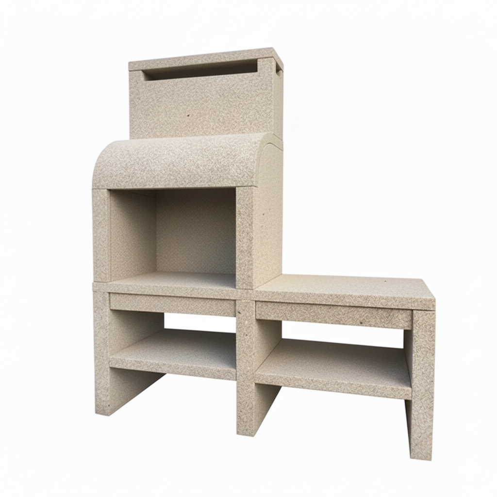 Granito 49 – Cuisine extérieure en granit avec évier et grilloir 70 cm