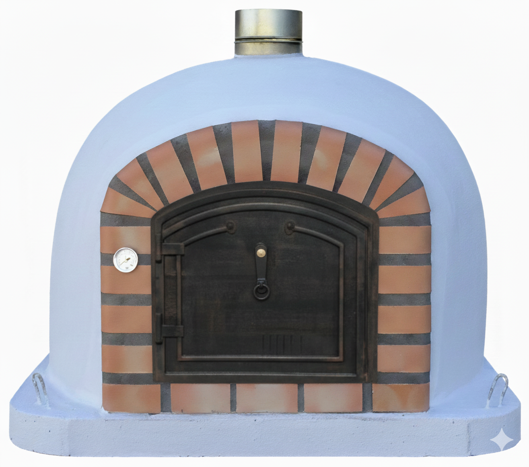 Four à Bois CENTORO 90 cm – Four à Pizza à Cheminée Centrale