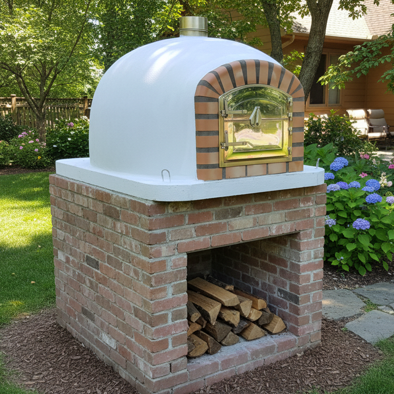 Four à Bois CENTORO 90 cm – Four à Pizza à Cheminée Centrale