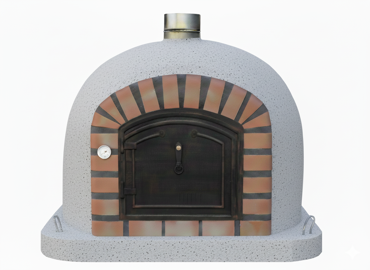 Four à Bois CENTORO 90 cm – Four à Pizza à Cheminée Centrale