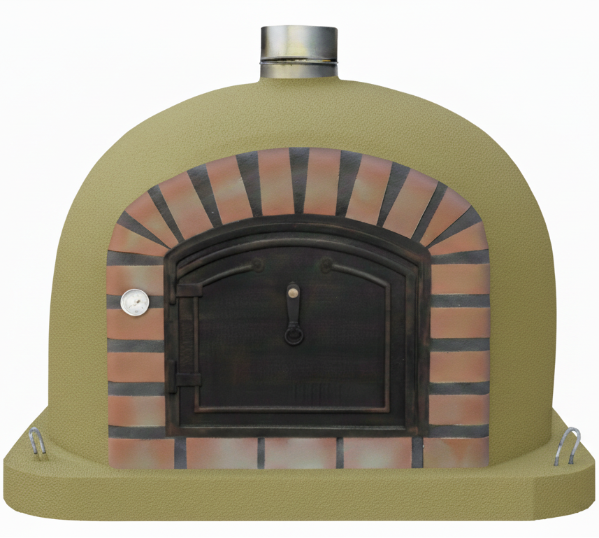 Four à Bois CENTORO 90 cm – Four à Pizza à Cheminée Centrale