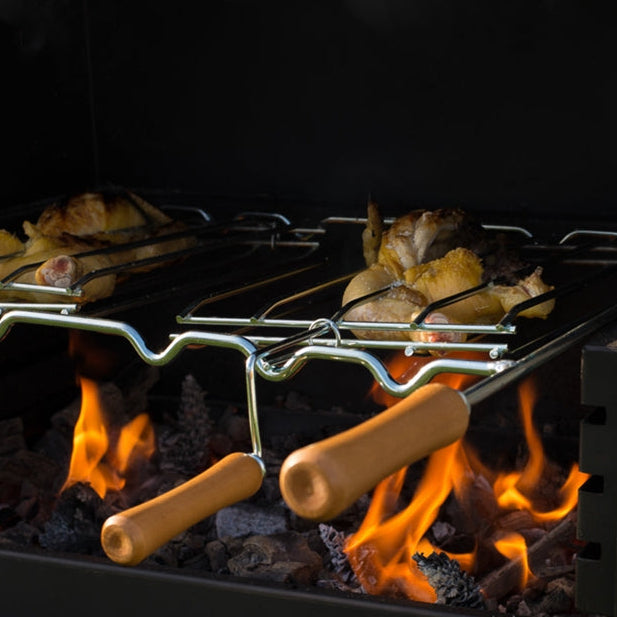 Grille Double Calabria – Acier ou Inox (60×38 ou 70×38 cm) – achat seul possible