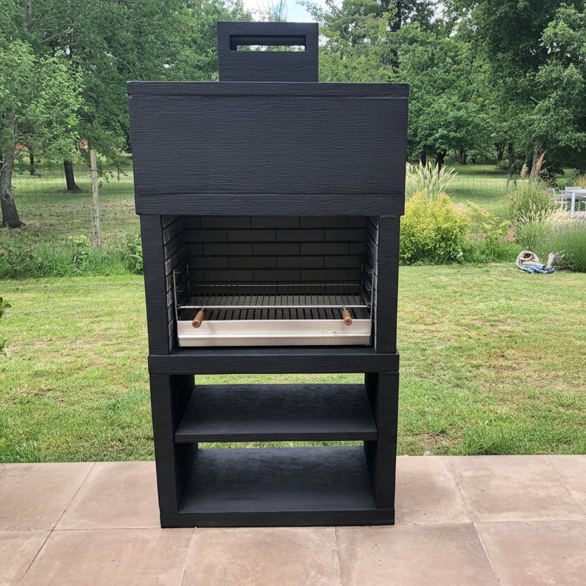 Linea 25 – Barbecue moderne design (4 coloris) avec grilloir acier 80 cm inclus