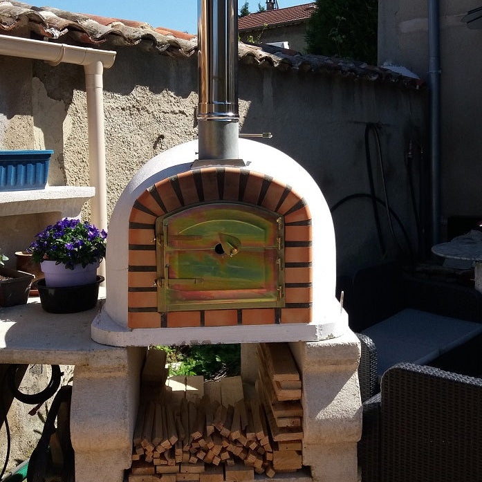 Four à Bois Maestro 90 cm – Four à Pizza et Rôtisserie Traditionnel