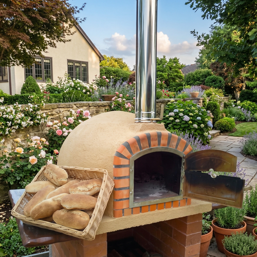 Four à Bois Maestro 90 cm – Four à Pizza et Rôtisserie Traditionnel