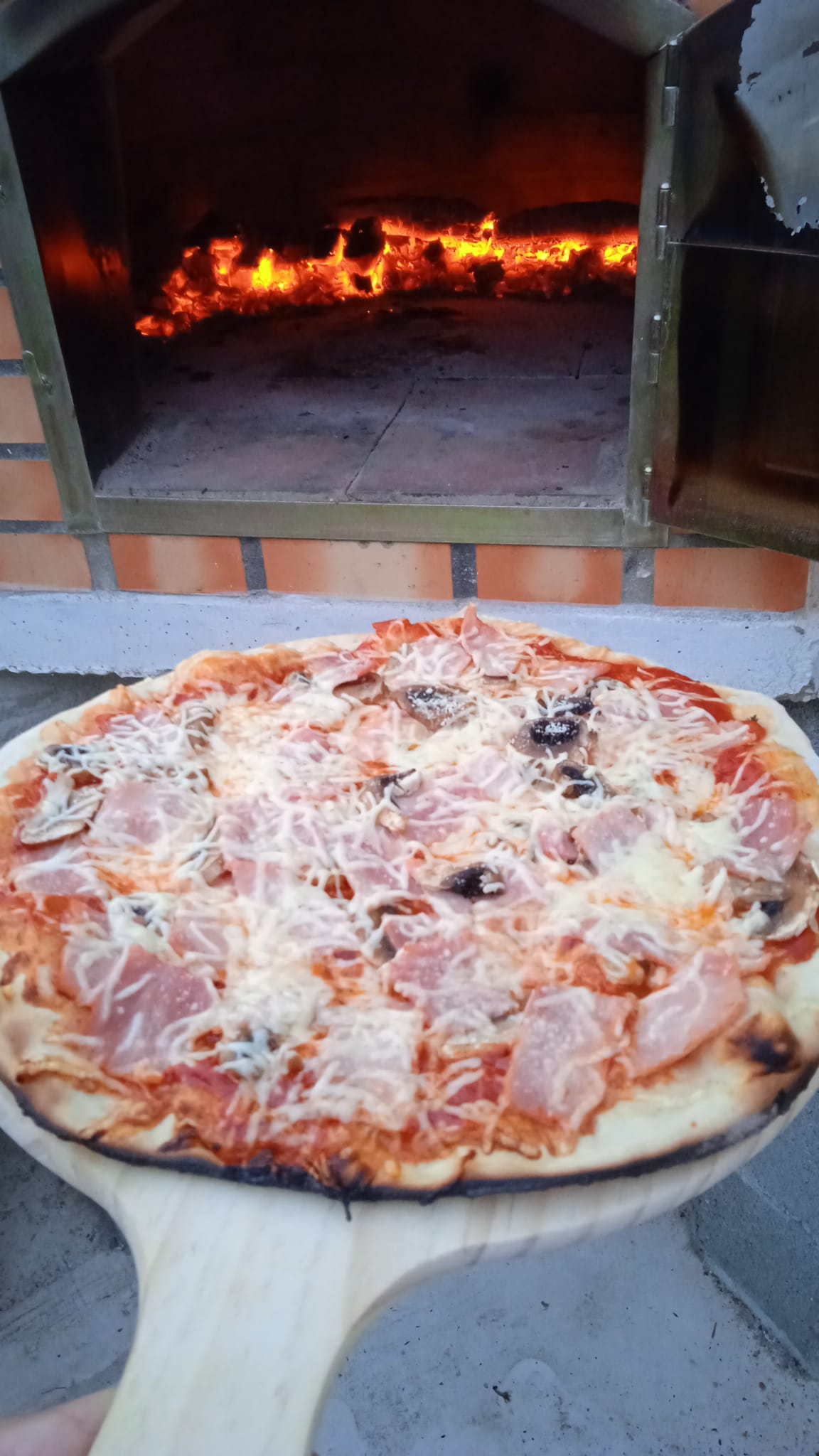 Four à Bois Maestro 90 cm – Four à Pizza et Rôtisserie Traditionnel