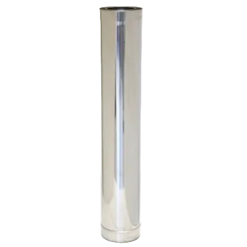 Tube cheminée inox 1 m – Ø140 (standard) ou Ø190 (isolé) – Four à bois