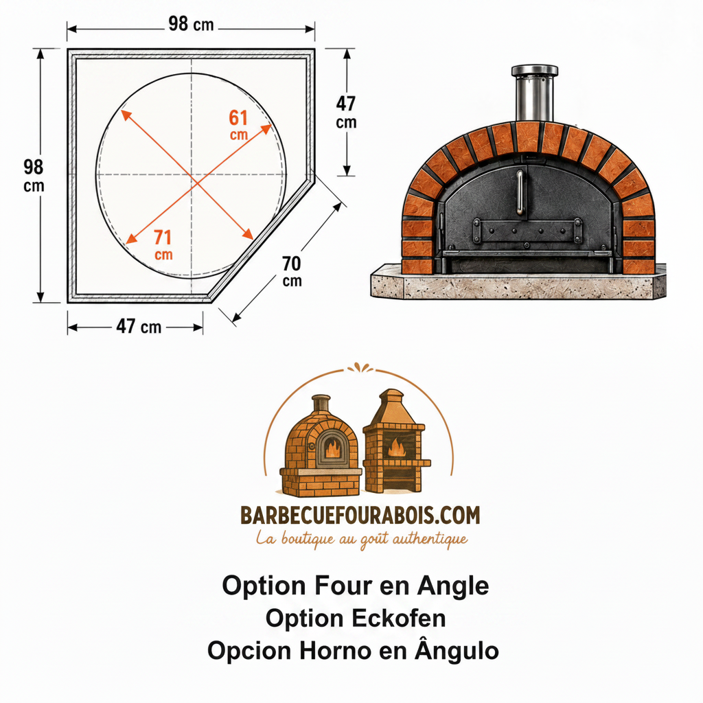Horno de leña Vesuvio 100 cm – Horno de pizza auténtico