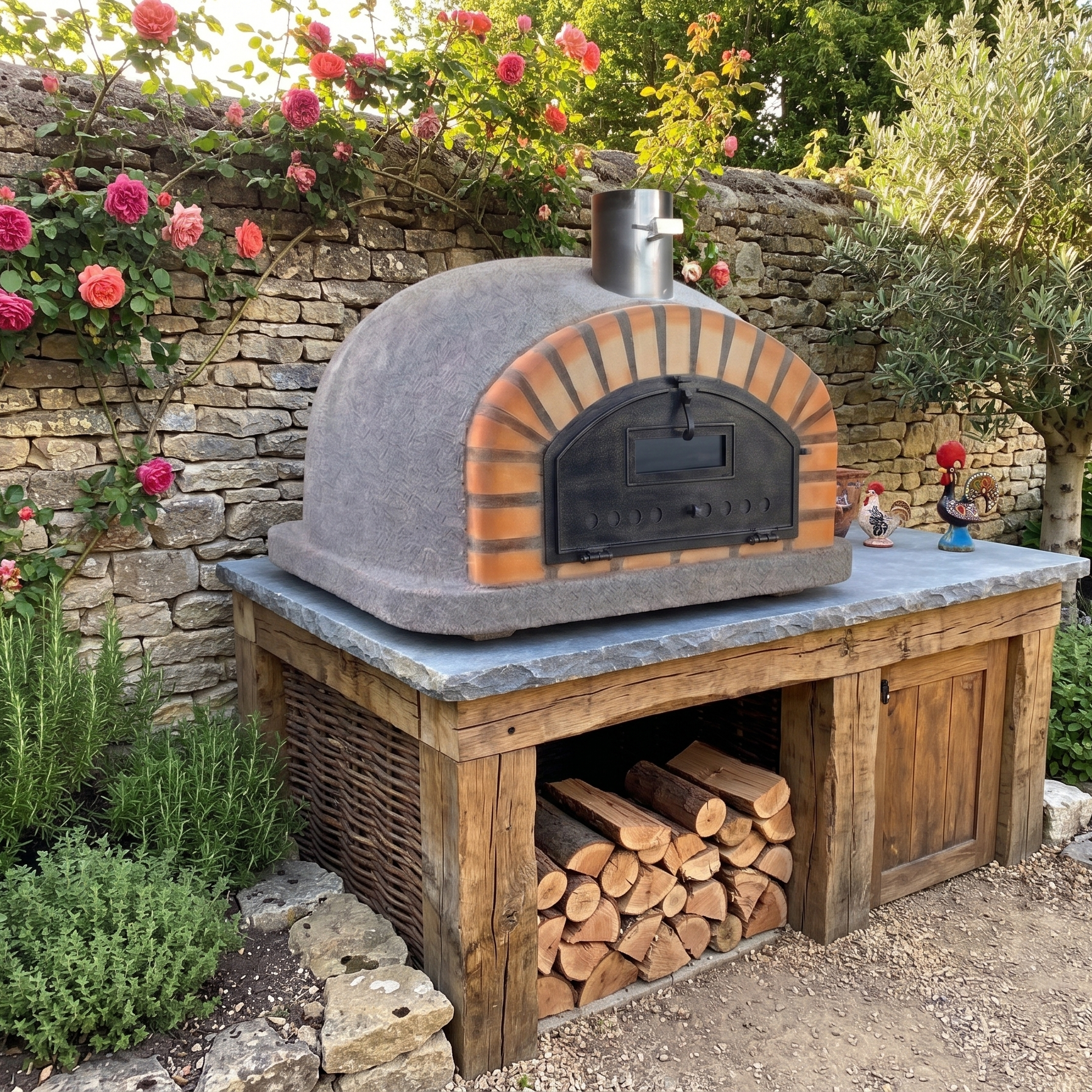 Horno de leña Vesuvio 100 cm – Horno de pizza auténtico