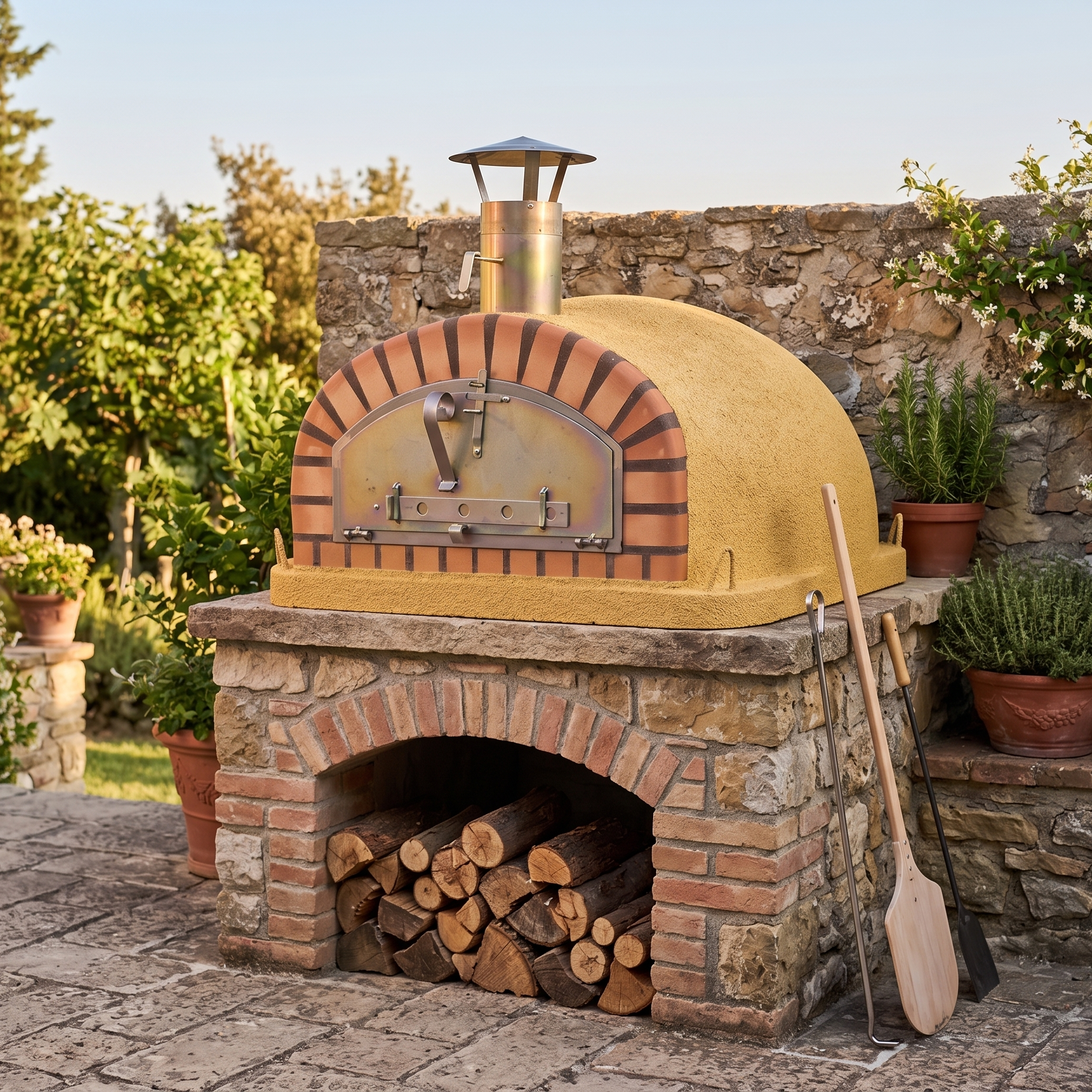 Horno de leña Vesuvio 100 cm – Horno de pizza auténtico